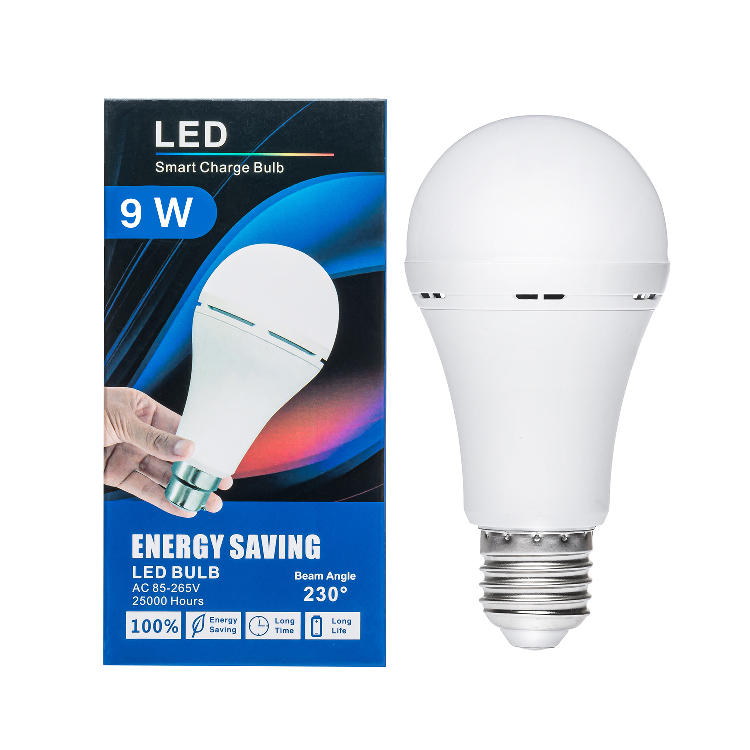 Лампочка з акумулятором 9W аварійна лампочка led лампа LINKTECH